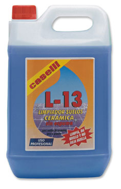 L-13 Limpiador suelos cerámicos. SIN ESPUMA